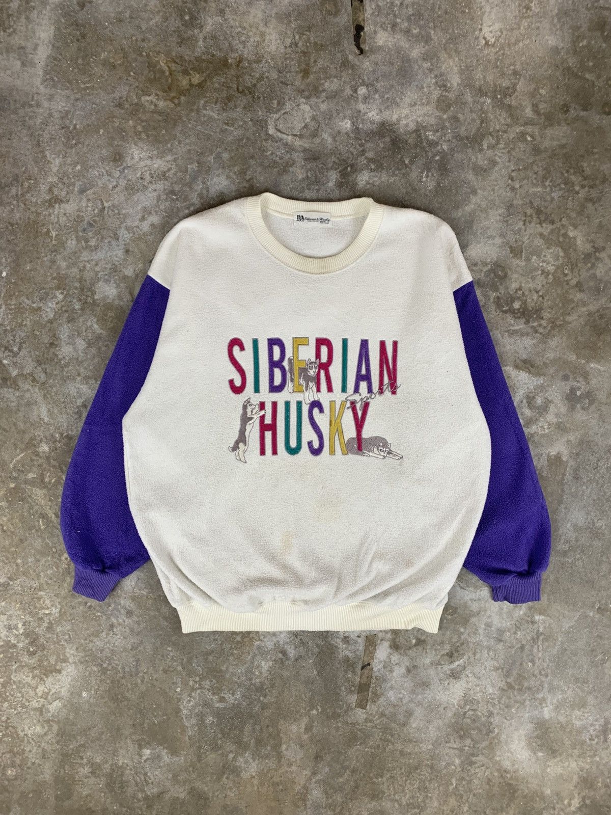 Vintage Siberian Husky Sweatshirt Size US L / EU 52-54 / 3 - 1 Thumbnail