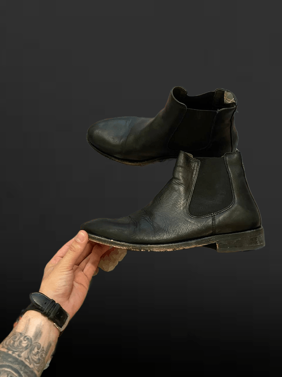 Barbour Dune London Chelsea Leather Upper Boots Shoes 👞 Size US 9 / EU 42 - 1 Thumbnail