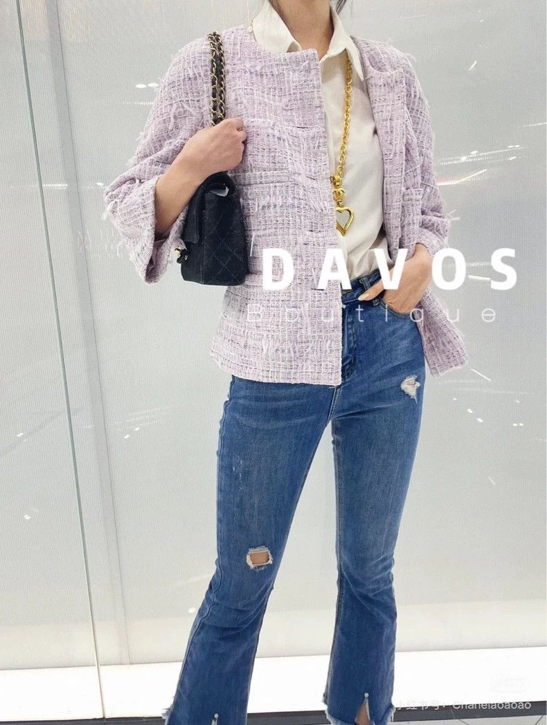 Chanel Chanel Waterfall series taro purple tassel woven jacket 250 Size M / US 6-8 / IT 42-44 - 7 Thumbnail