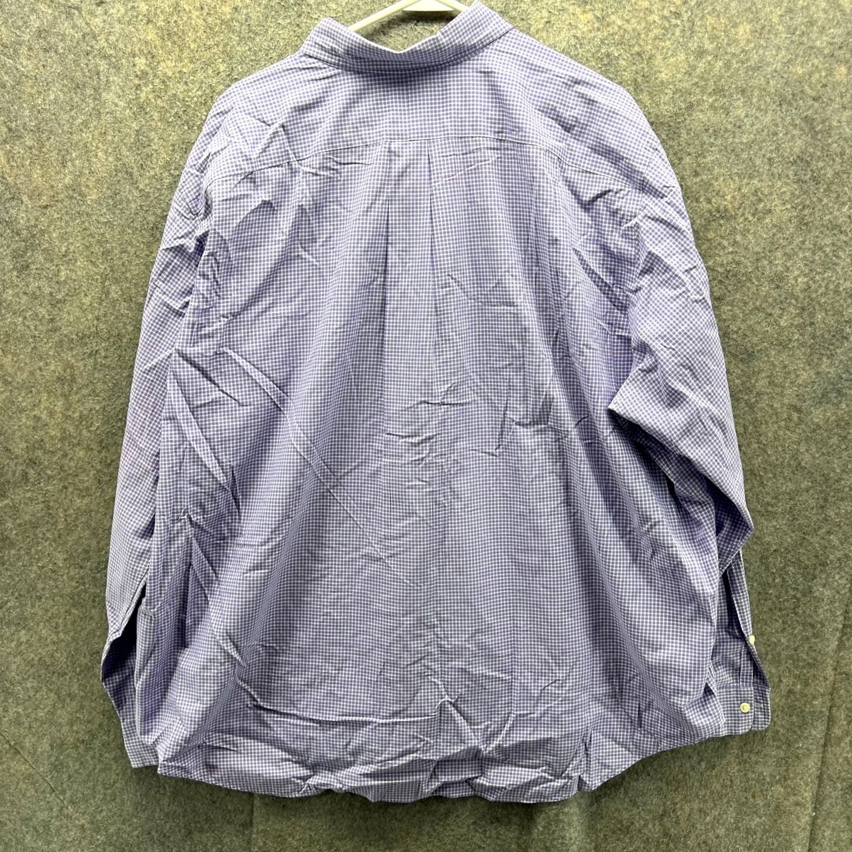 Ralph Lauren VINTAGE Ralph Lauren Shirt Men 2XB Gingham Purple Pony Button Down Classic Fit 2XB Purple Boys? Size US XXL / EU 58 / 5 - 2 Thumbnail