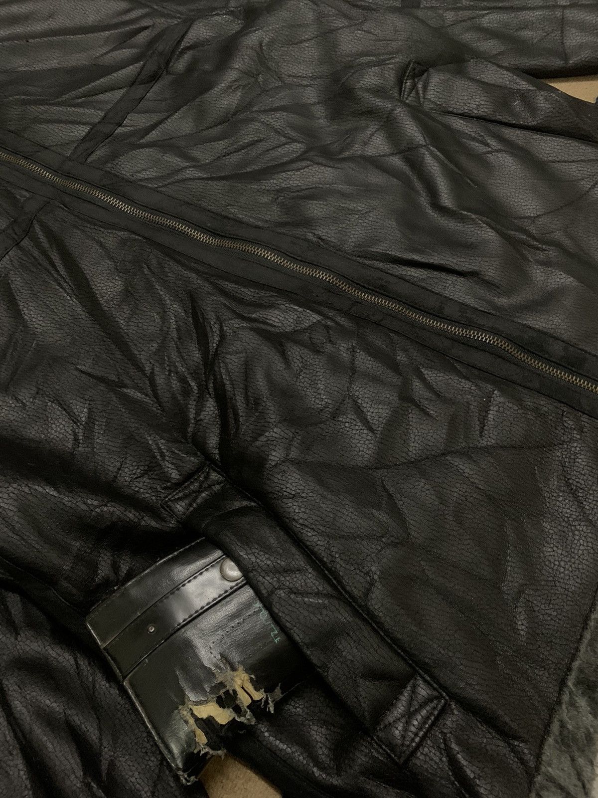 Japanese Brand Japanese Brand MFE Faux Leather Sherpa Lined B3 Jacket Size US M / EU 48-50 / 2 - 7 Thumbnail