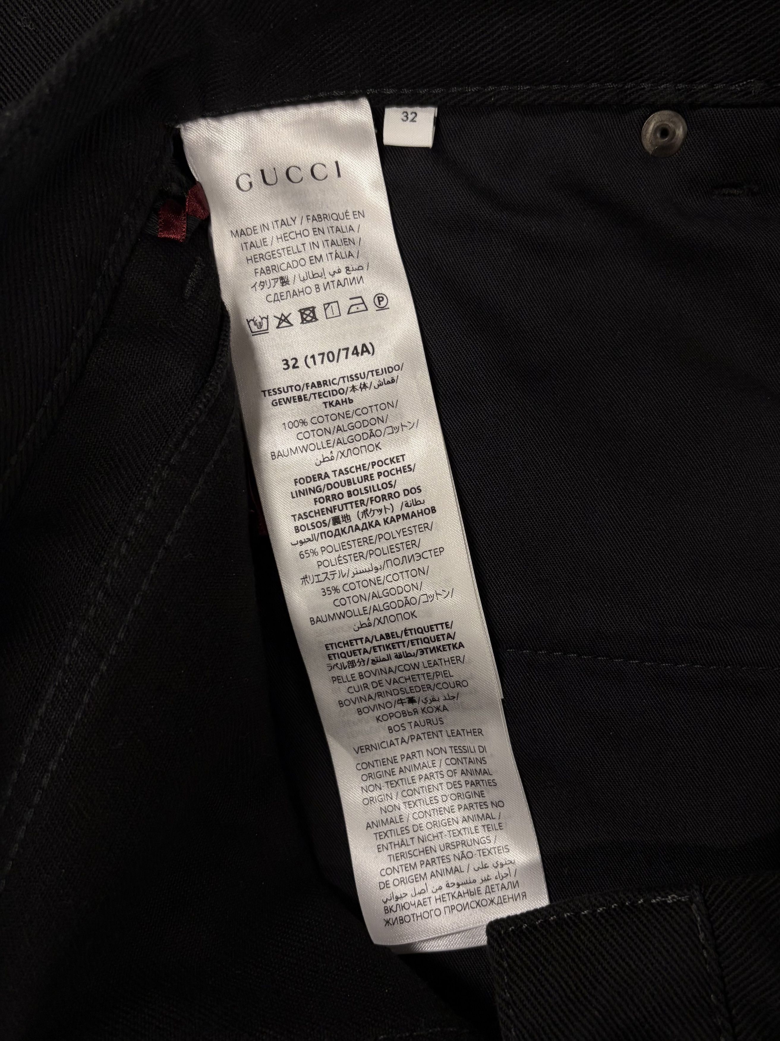 Gucci Gucci by Demna ‘Horsebit’ Back Pocket Black Bootcut Jeans Size US 32 / EU 48 - 6 Thumbnail