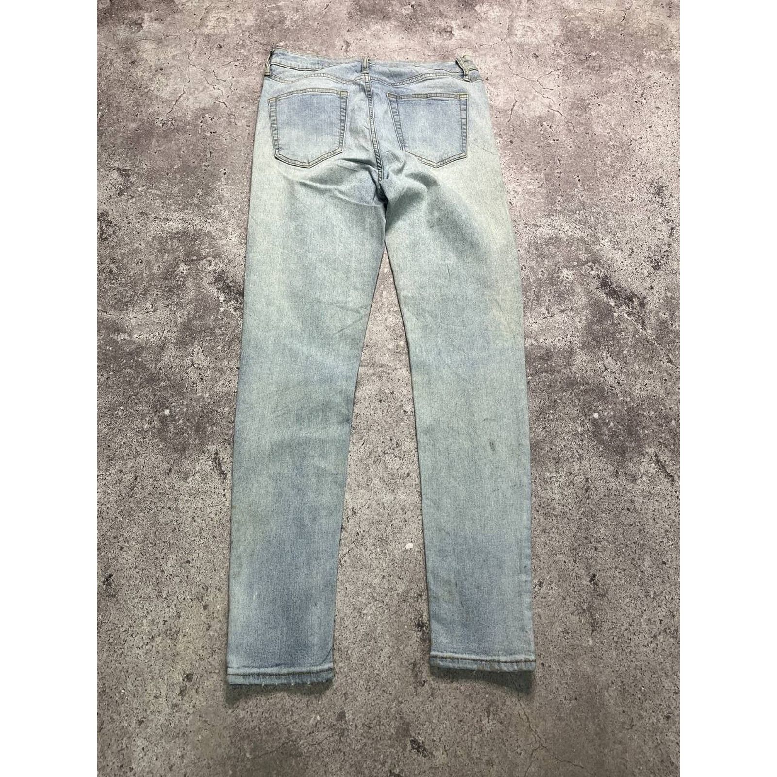 Japanese Brand Vintage Wild Rise Skinny Jeans Light Wash Size 27 Stretch Size 27" / US 4 / IT 40 - 6 Thumbnail