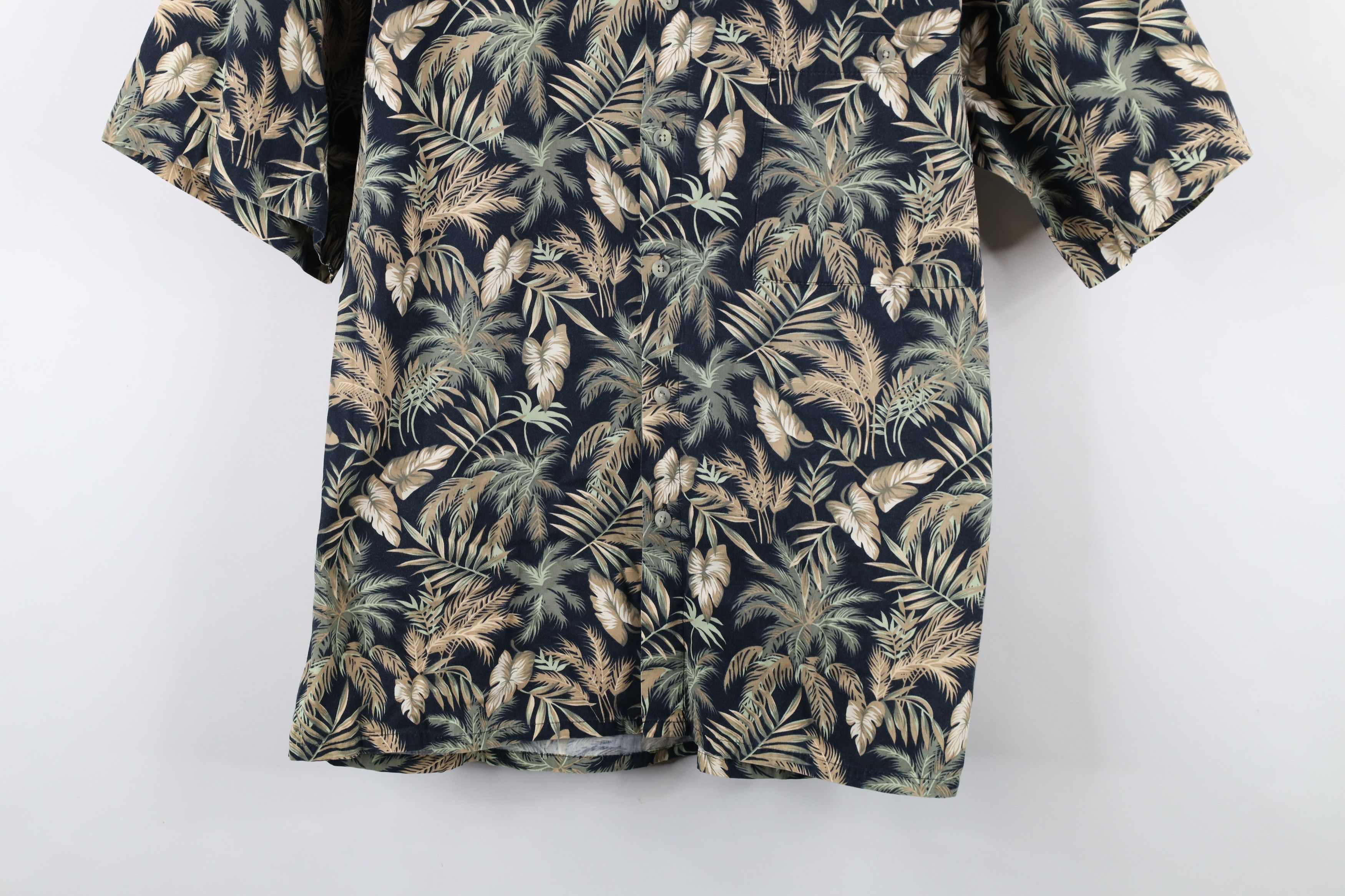 Pierre Cardin × Vintage Vtg 90s Pierre Cardin Palm Tree All Over Print Button Shirt Size US M / EU 48-50 / 2 - 3 Thumbnail