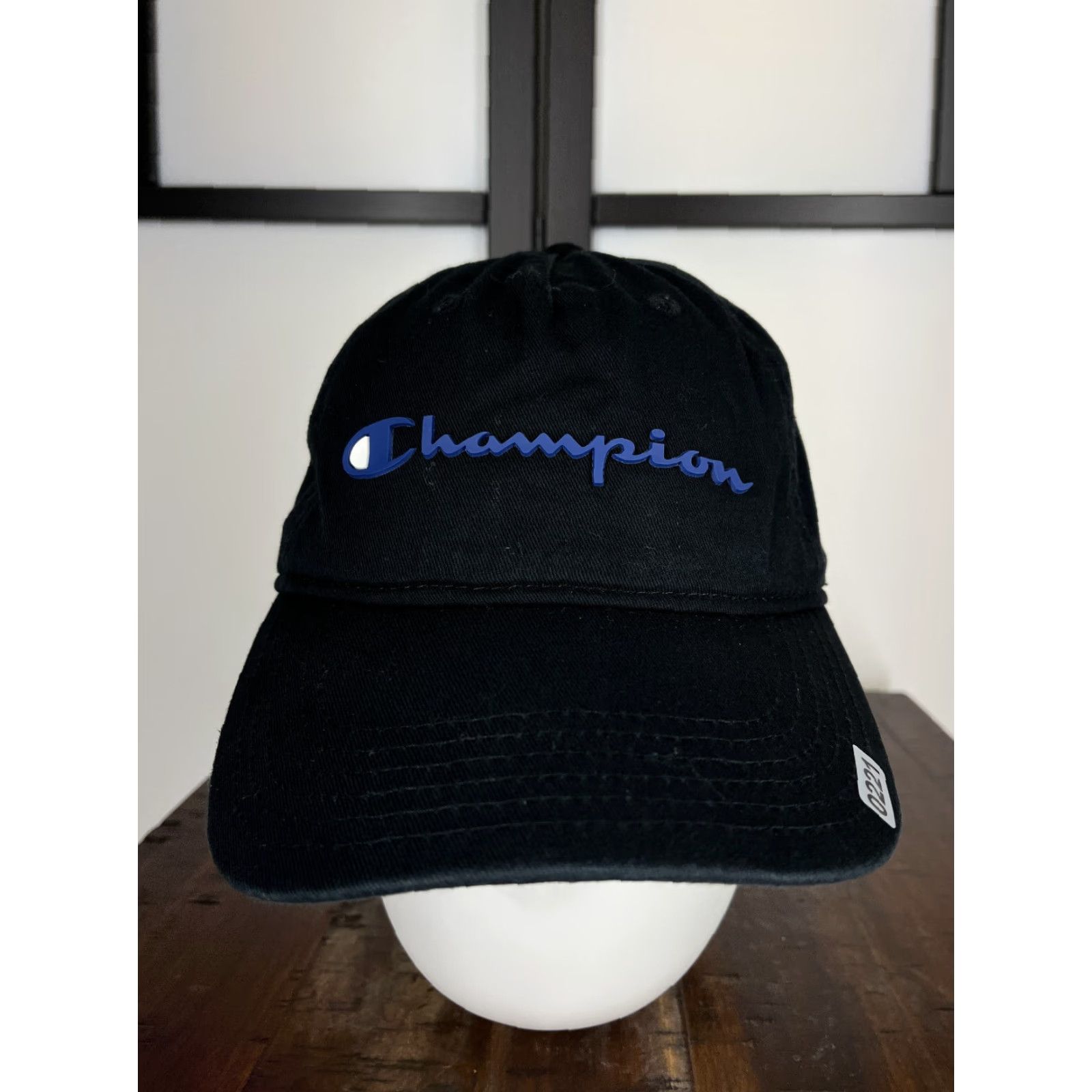 Champion Champion Hat Cap Adjustable One Size Black Purple Cotton Golf Style Logo Mens Size ONE SIZE - 2 Thumbnail