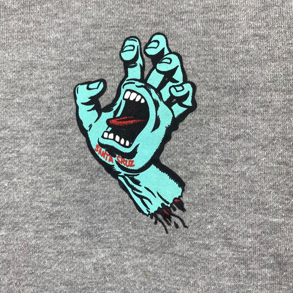 Santa Cruz Skateboards SANTA CRUZ Screaming Hand Crew Logo Print Grey Sweatshirt Size US M / EU 48-50 / 2 - 3 Thumbnail