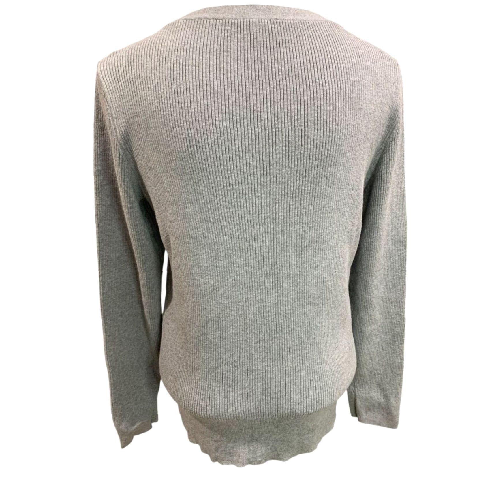 Talbots Talbots Sweater Womens Gray Ribbed Cotton Blend Size Large Size L / US 10 / IT 46 - 5 Thumbnail