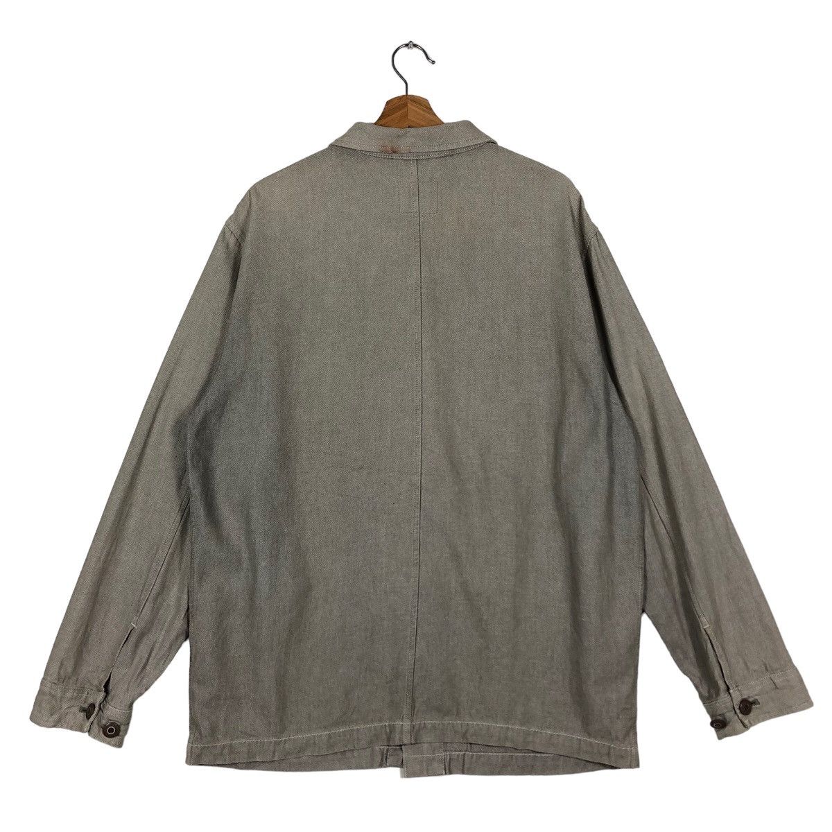 Japanese Brand 🔥90’s Hickory Chore Jacket Work Uniqlo Made in Japan Size US L / EU 52-54 / 3 - 7 Thumbnail