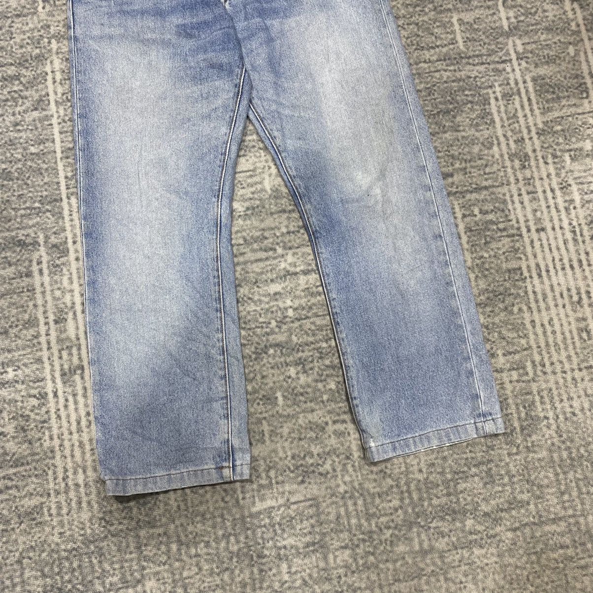 Hysteric Glamour × Japanese Brand × Le Grande Bleu (L.G.B.) Sick☠️ GU Japan Washed Jeans Vintage Size US 32 / EU 48 - 3 Thumbnail