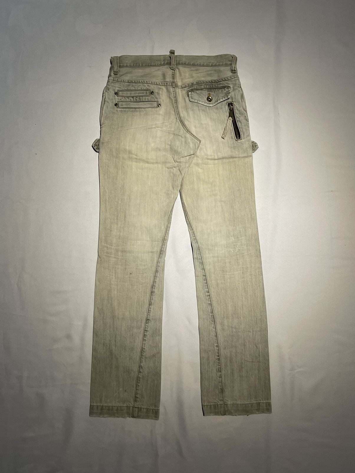 Japanese Brand × Michel Klein FLARED ! MK MICHEL KLEIN HOMME DISTRESSED DENIM PANT Size US 31 - 2 Thumbnail
