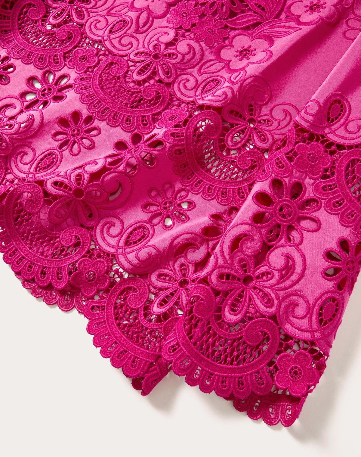 Valentino o1s1wg110525 Faille Broderie Shirt in Pink Size M / US 6-8 / IT 42-44 - 3 Thumbnail