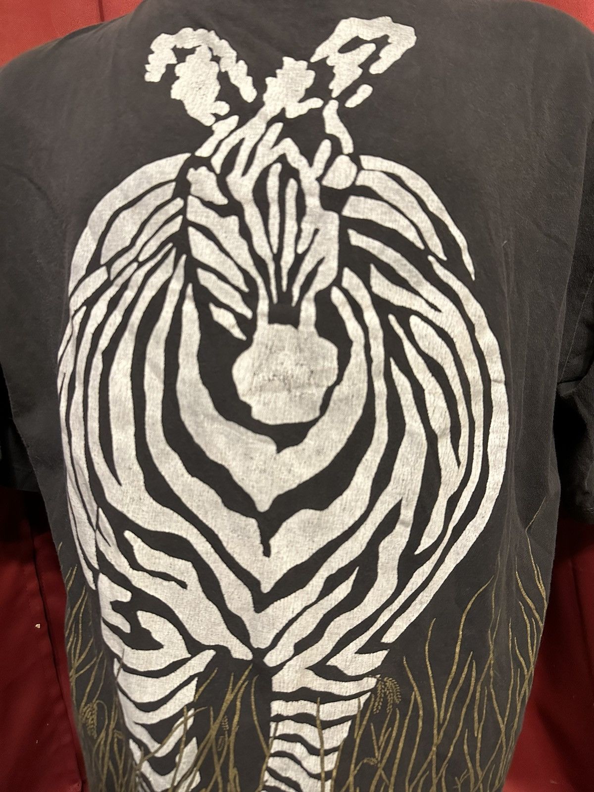 Vintage Vintage Zebra Animal Tshirt 90’s All Over Print Nature Grail Size US XL / EU 56 / 4 - 3 Thumbnail