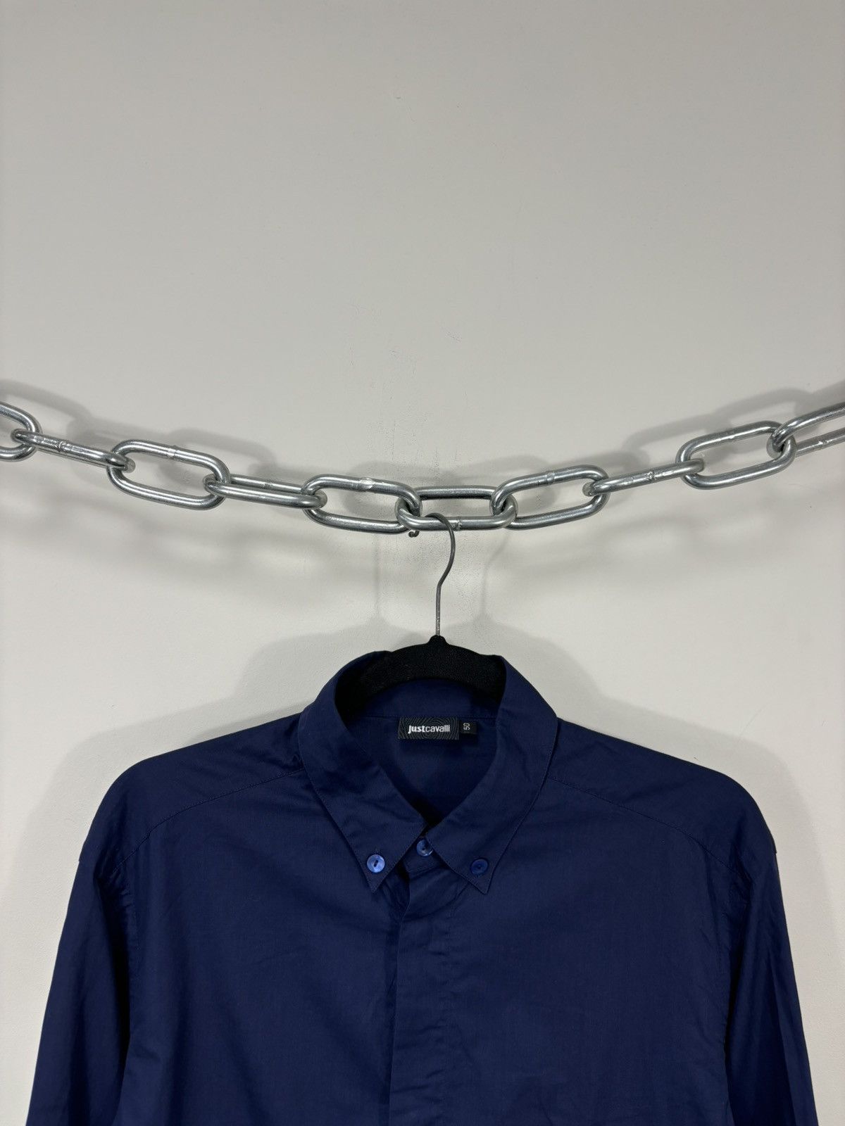 Just Cavalli Just Cavalli Men’s Leather Parts Button Down Dress Shirt Size US M / EU 48-50 / 2 - 4 Thumbnail