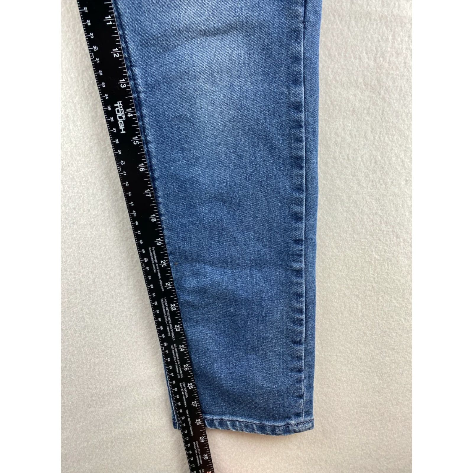 Vintage Seven7 Jeans Womens Size 10 Slim Straight Blue Denim Embroidered Dark Stretch Pocket 5-Pocket Logo Belt Loops Modern Vintage: No (omit N/A) Size 32" / US 10 / IT 46 - 5 Thumbnail