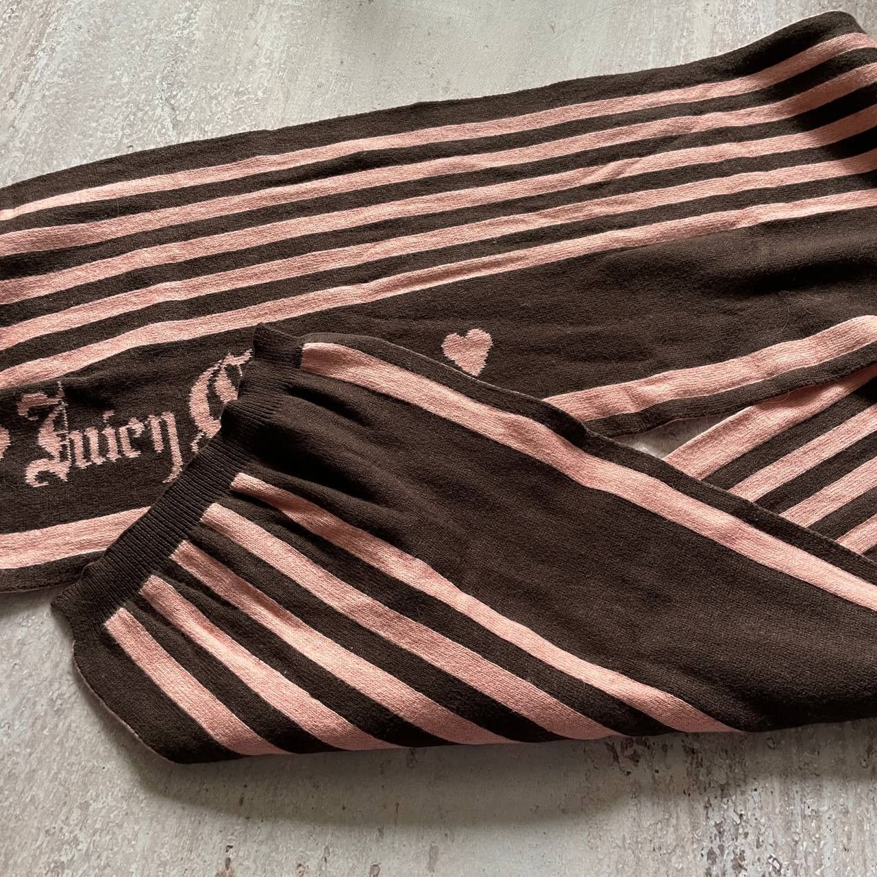 Juicy Couture × Vintage VINTAGE Y2K JUICY COUTURE RARE STRIPES SCARF GRUNGE SCARF Size ONE SIZE - 5 Thumbnail