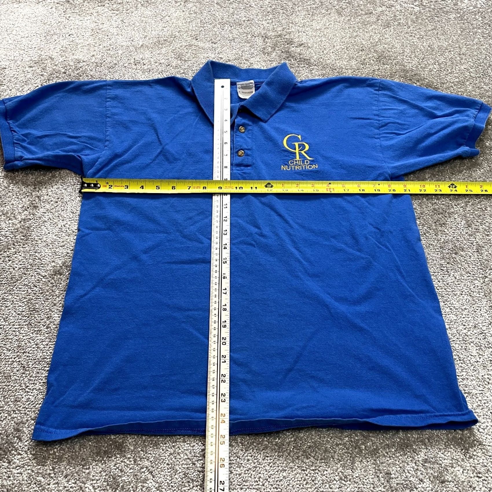 Gildan VINTAGE Gildan Ultra Cotton Polo Shirt Mens L Blue Golf Collared Shirt Logo Polo Size US L / EU 52-54 / 3 - 6 Thumbnail