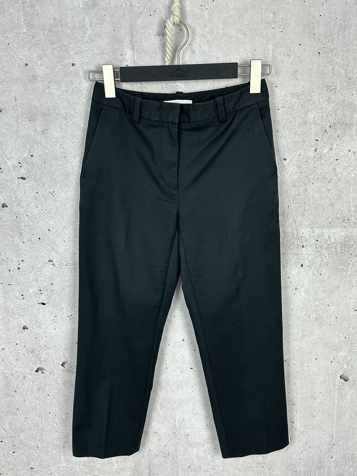 3.1 Phillip Lim 3.1 Phillip Lim Black Cotton Basic Cropped Women’s Pants Size 28" / US 6 / IT 42 - 1 Thumbnail