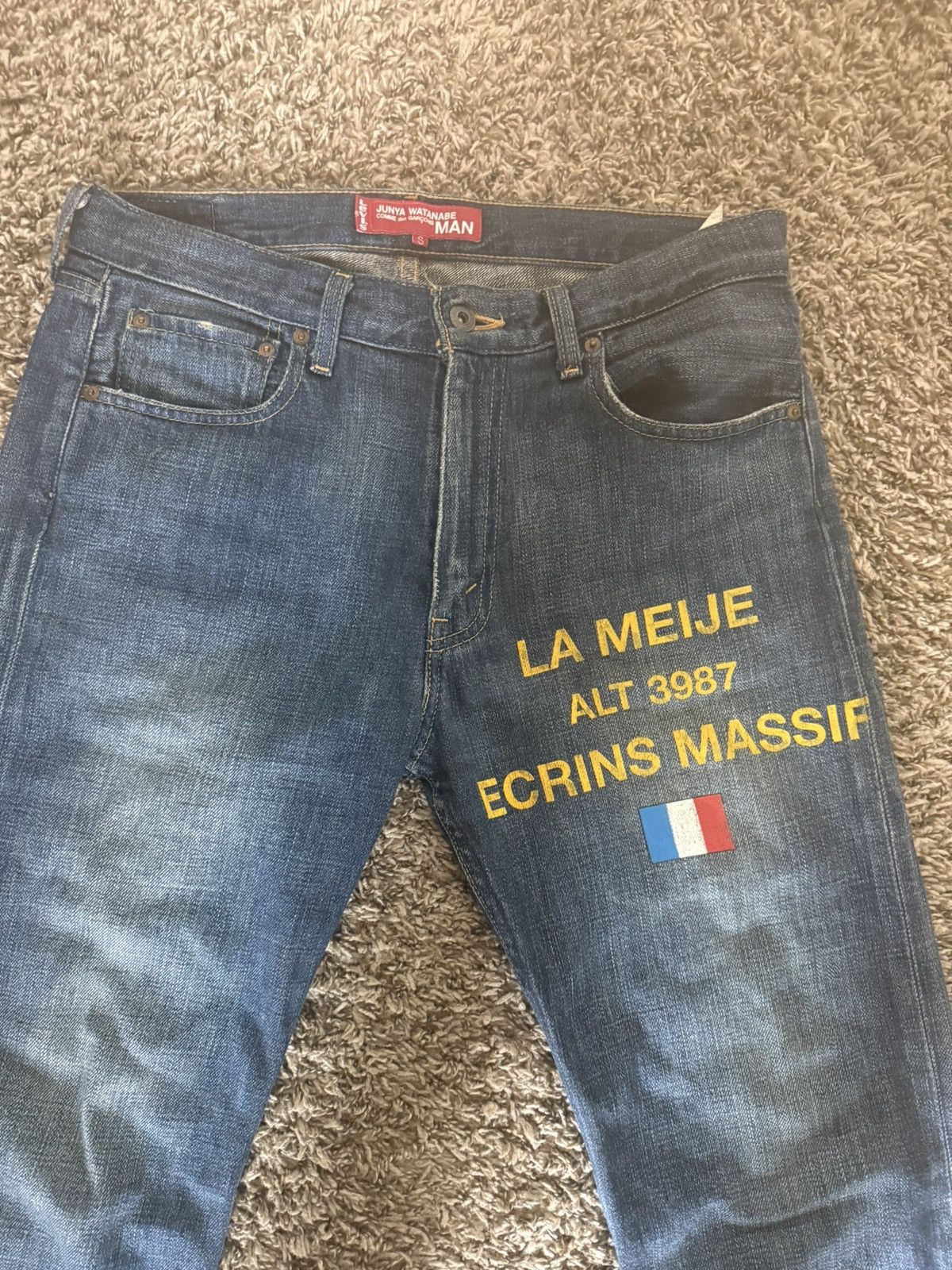 Junya watanabe flag jeans