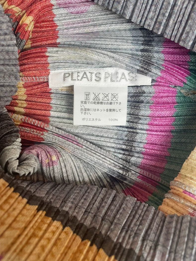 Pleats Please 2007 Bowling Turtleneck Pleated Top long slee