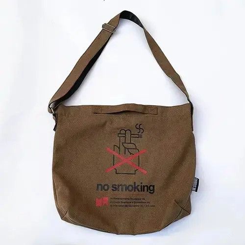 Other "NO Smoking" Unisex Messenger Canvas Bag Size ONE SIZE - 4 Thumbnail