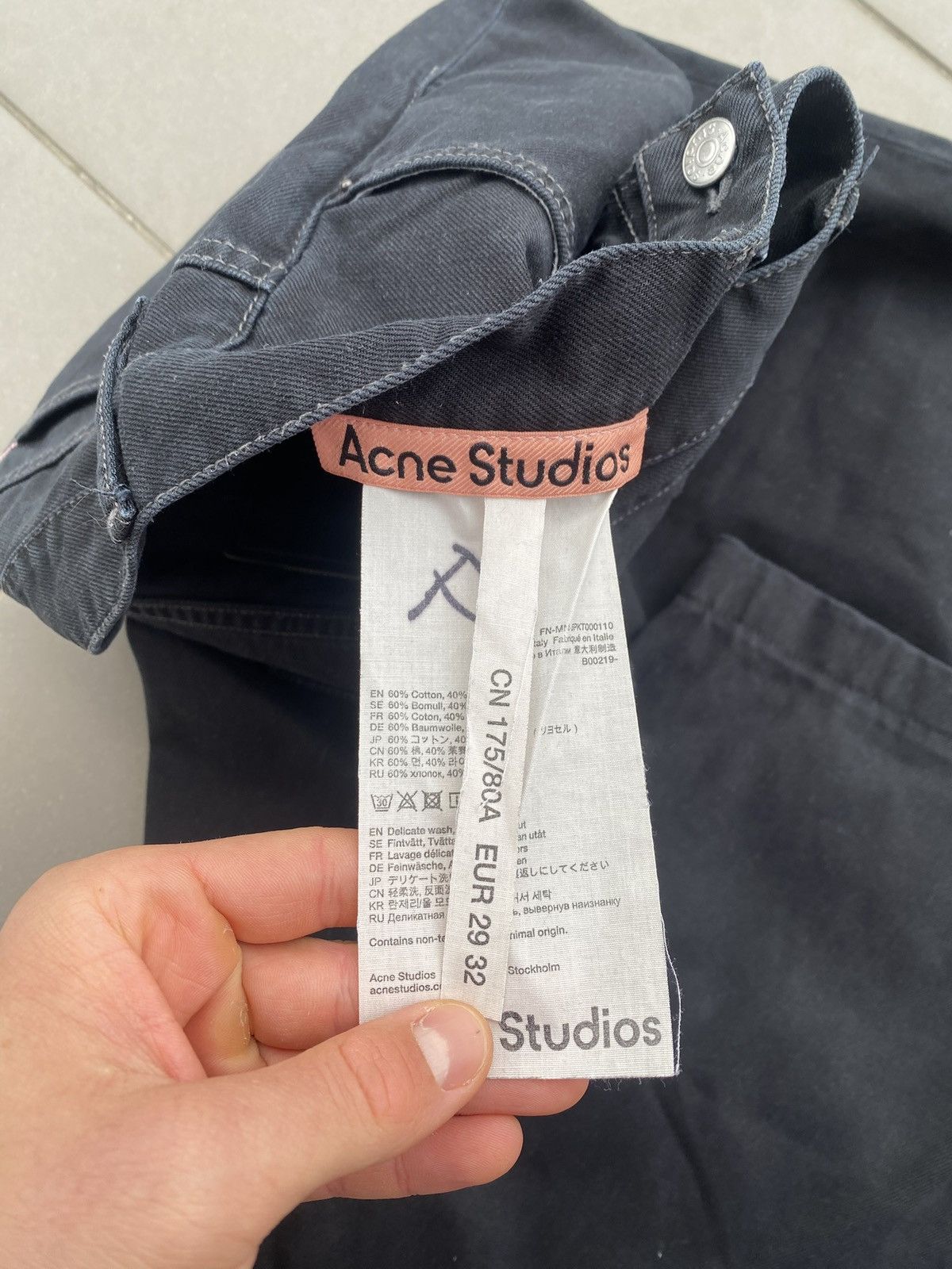 Acne Studios Acne Studios black baggy pants 1989 Size US 29 - 6 Thumbnail