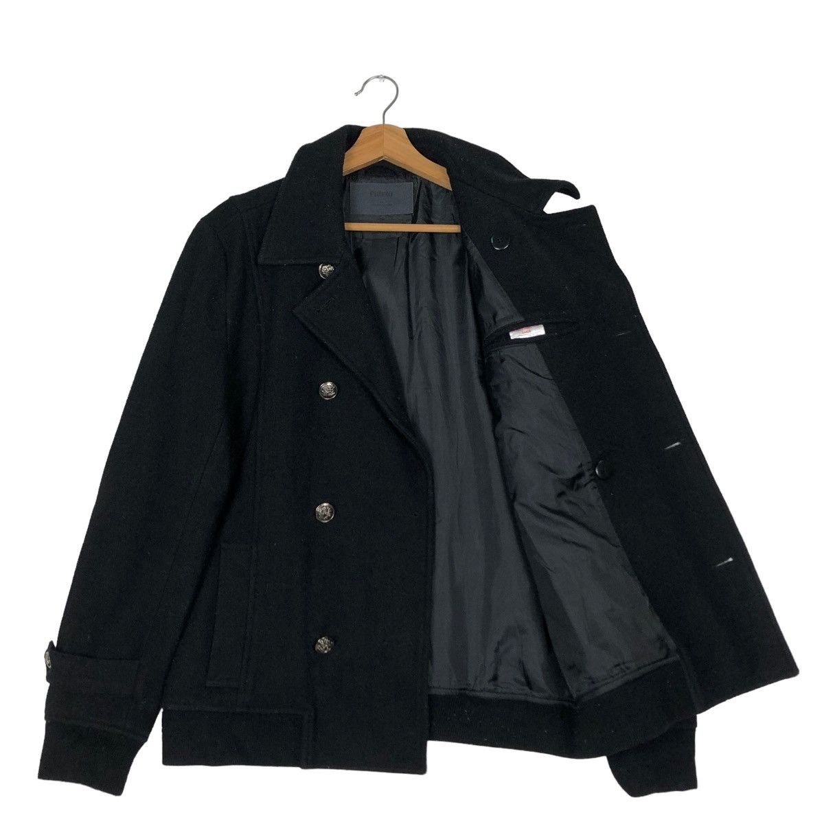 Japanese Brand 🔥Double Breast Wool Biker Jacket Phono Japan Made Size US M / EU 48-50 / 2 - 11 Thumbnail