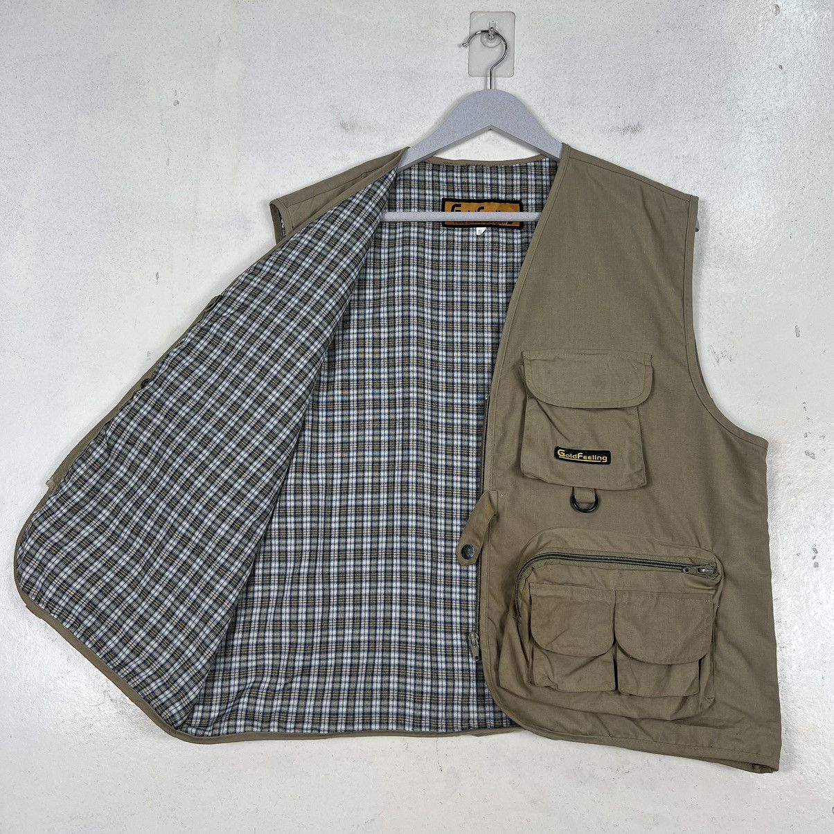Japanese Brand 🔥 GOLD FELING MULTI POCKET FISHING VEST Size US L / EU 52-54 / 3 - 10 Thumbnail