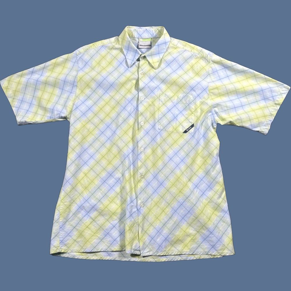 Southpole Southpole Shirt XL Yellow Blue Plaid Short Sleeve Button-Up Men's Casual Size US XL / EU 56 / 4 - 1 Thumbnail