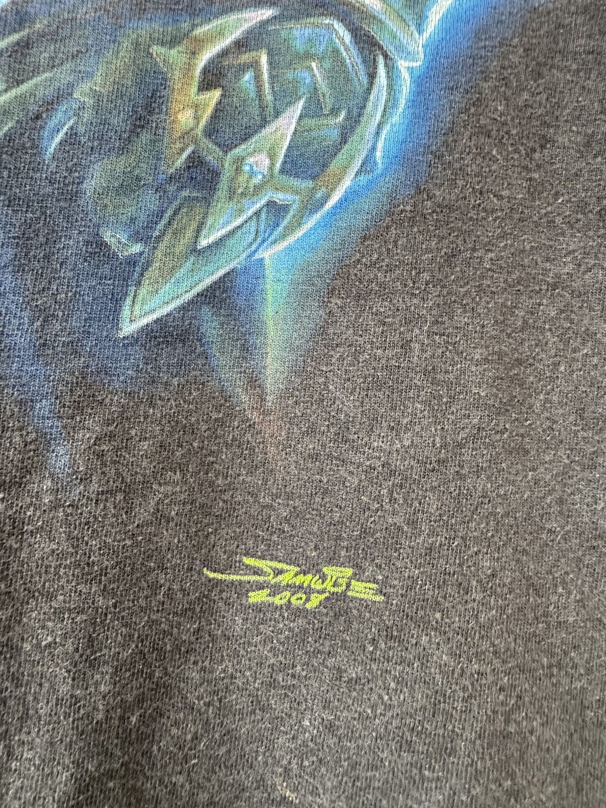 The Game Vintage World of Warcraft Death Knight Blizzard Tee Size US XL / EU 56 / 4 - 4 Thumbnail