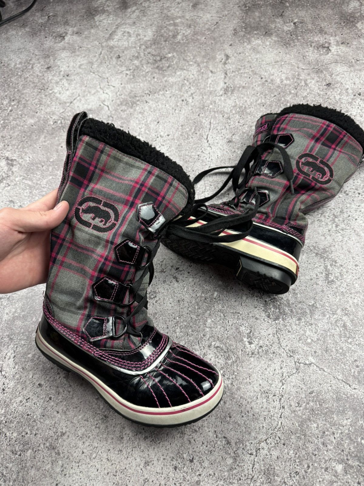 Ecko Unltd. Vintage Y2K Ecko Unltd Fur Japanesse Glamour Boots size 35 Size US 5 / EU 37 - 7 Thumbnail