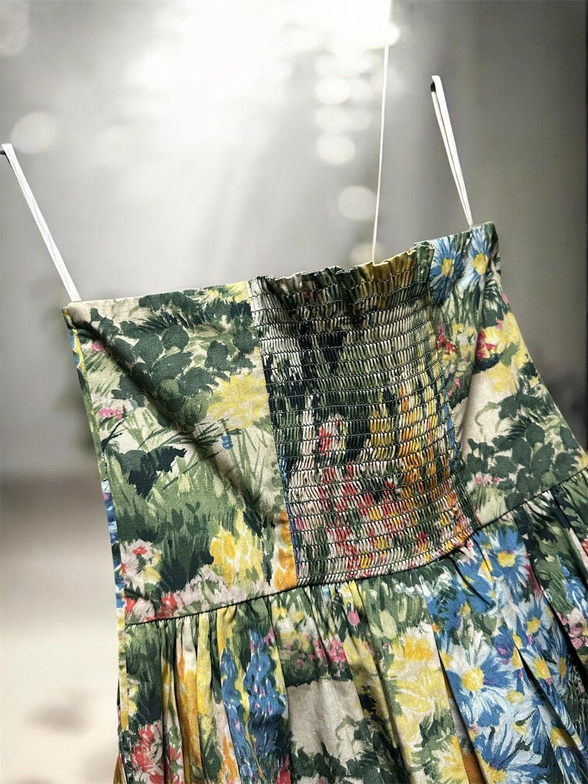 RED Valentino RED Valentino Floral Wildflower Strapless Pleated Dress 42 Size M / US 6-8 / IT 42-44 - 3 Thumbnail