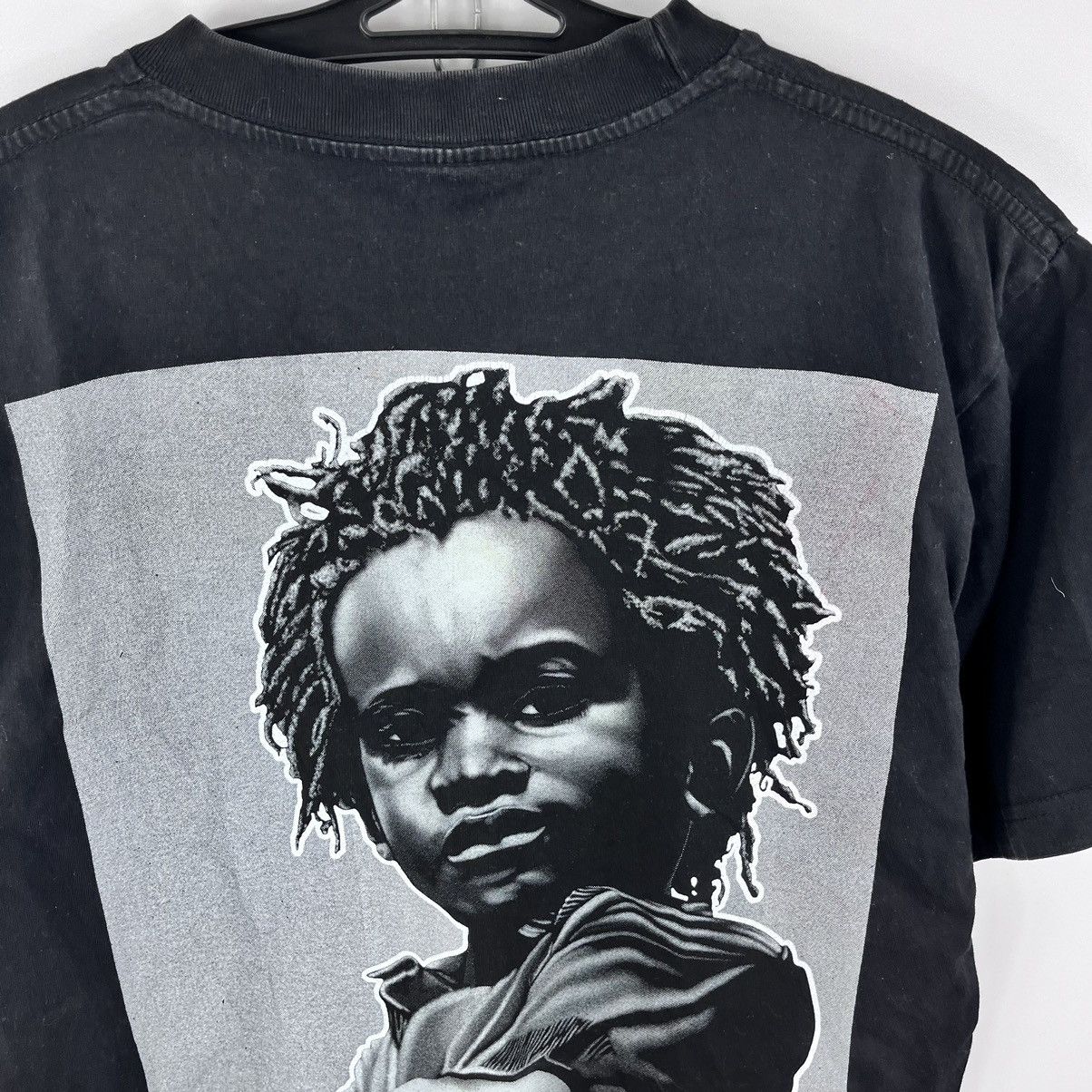 Bob Marley × Vintage Vintage 1990’s Bob Marley T-Shirt Kid Double Big Logo Size L Size US L / EU 52-54 / 3 - 6 Thumbnail