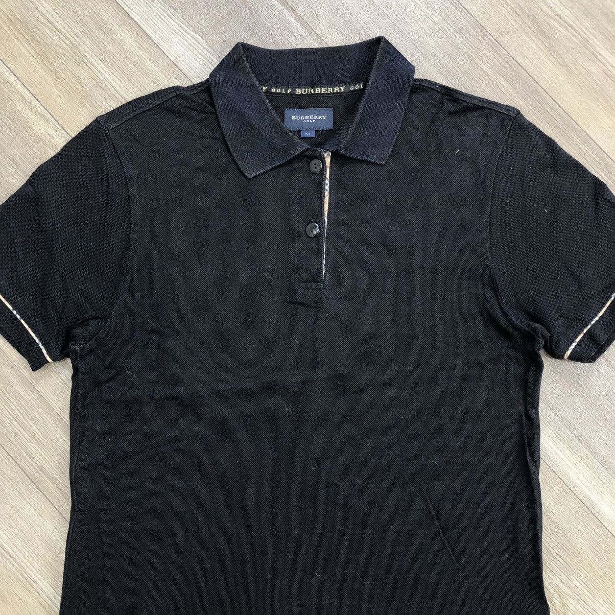 Burberry × Designer × Vintage Vintage Burberry Golf Nova Check Polo Shirt Women Size M / US 6-8 / IT 42-44 - 3 Thumbnail