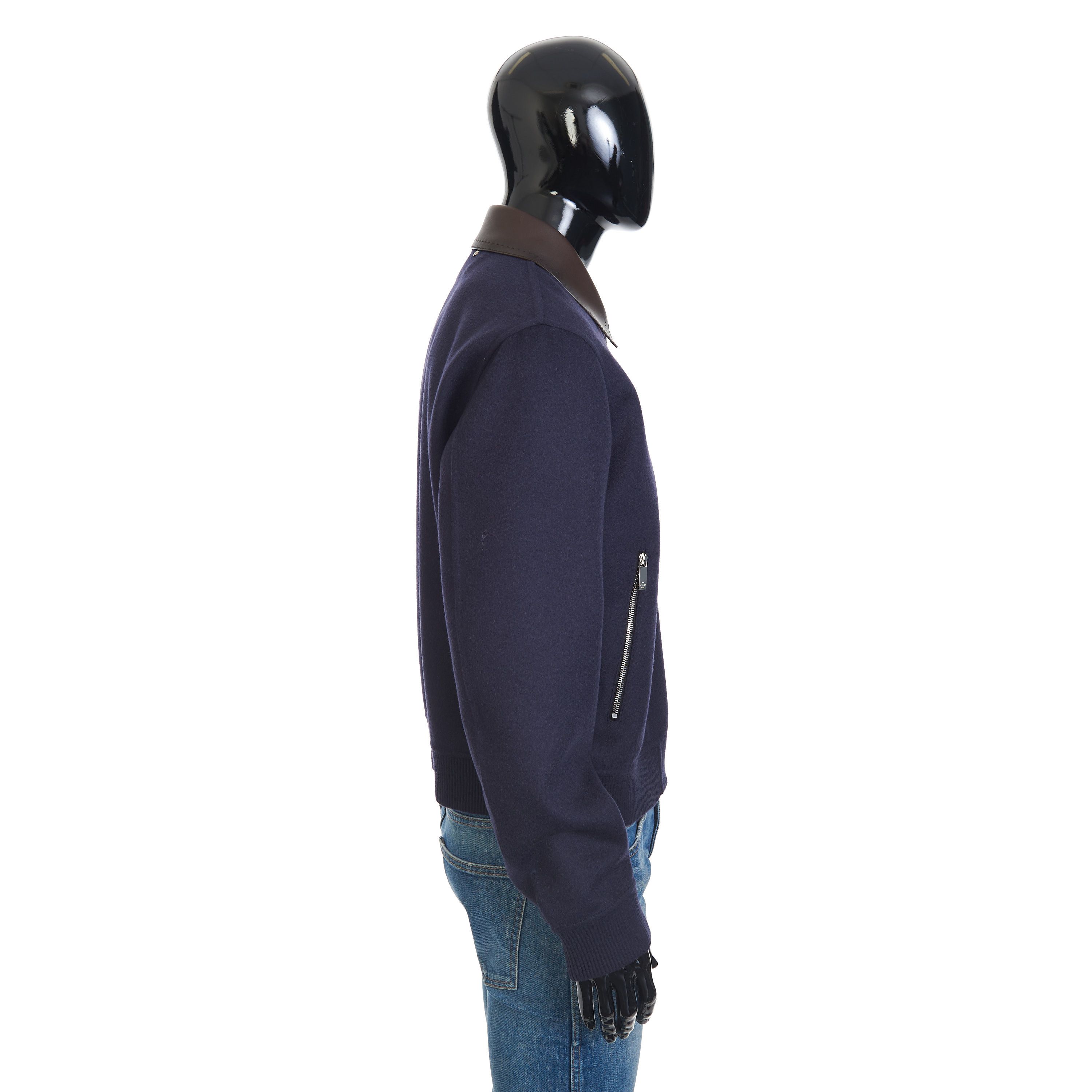 Berluti Double Face Blouson Jacket With Patinated Leather Collar Size US M / EU 48-50 / 2 - 7 Thumbnail