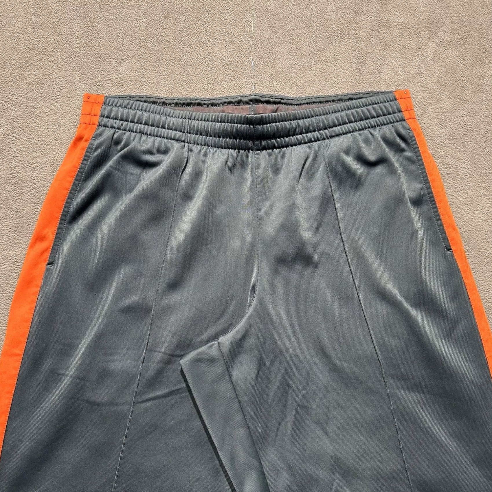 Nike VINTAGE Nike Track Pants Mens Large Gray Polyester Straight Relaxed Fit Swoosh Air Force Falcons Football Size US 33 - 3 Thumbnail