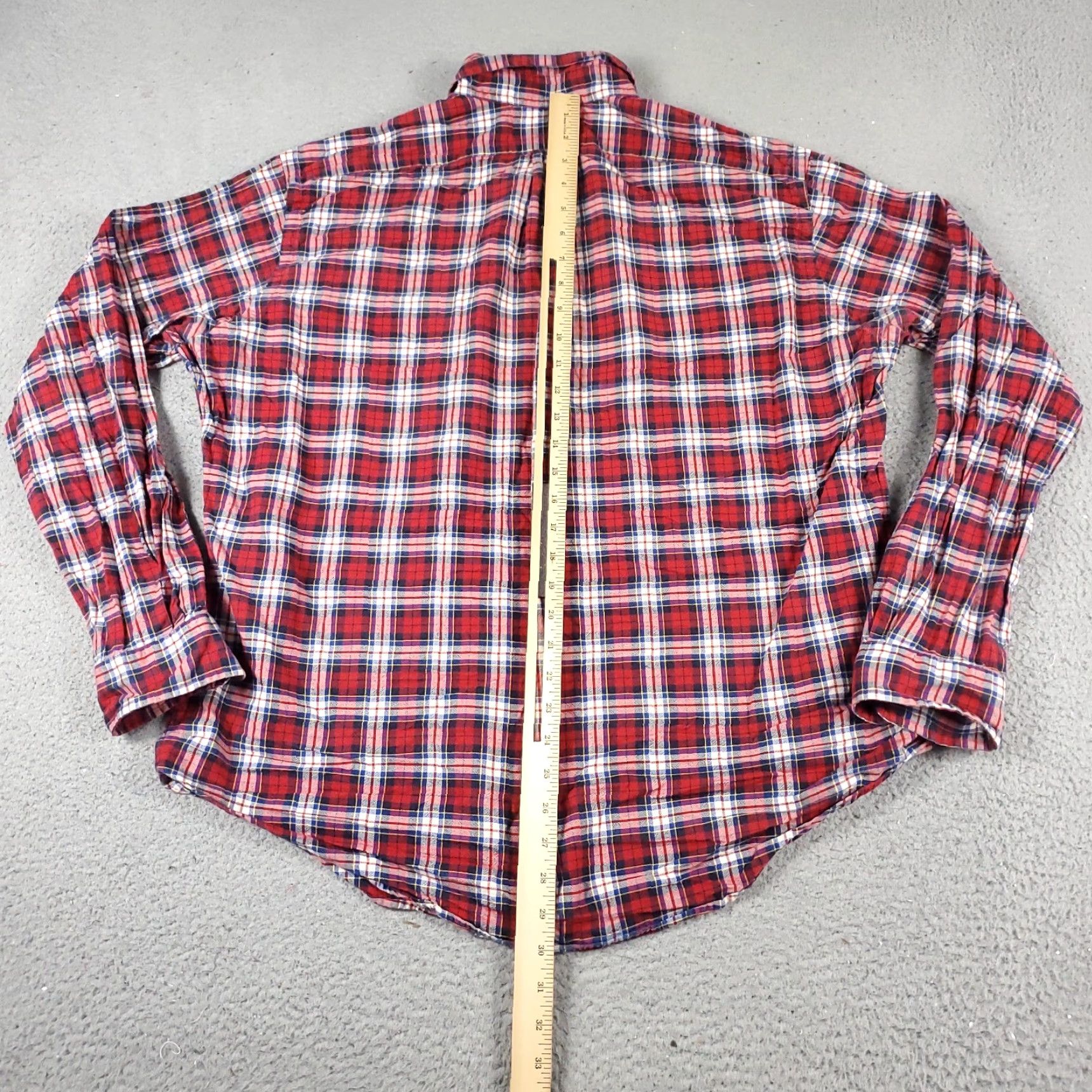 Ralph Lauren Ralph Lauren Shirt Mens XL Red Plaid Pony Casual Button-Up Long Sleeve - Cotton Modern Preppy Classic - Mens XL Red Plaid Button-Down Shirt Size US XL / EU 56 / 4 - 4 Thumbnail