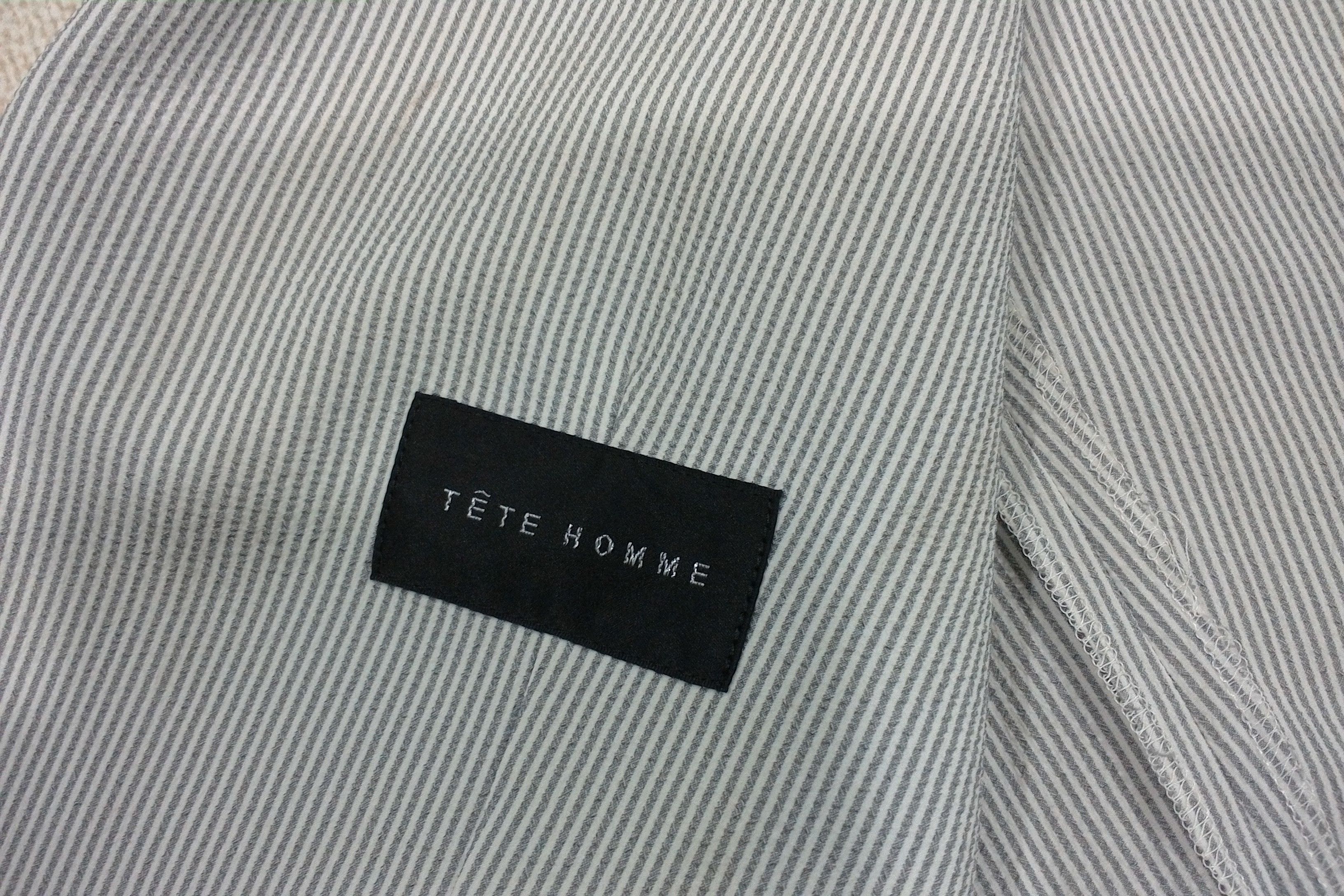 Issey Miyake × Japanese Brand × Tete Homme Vintage Tete Homme thin Blazer Jacket Size US S / EU 44-46 / 1 - 7 Thumbnail