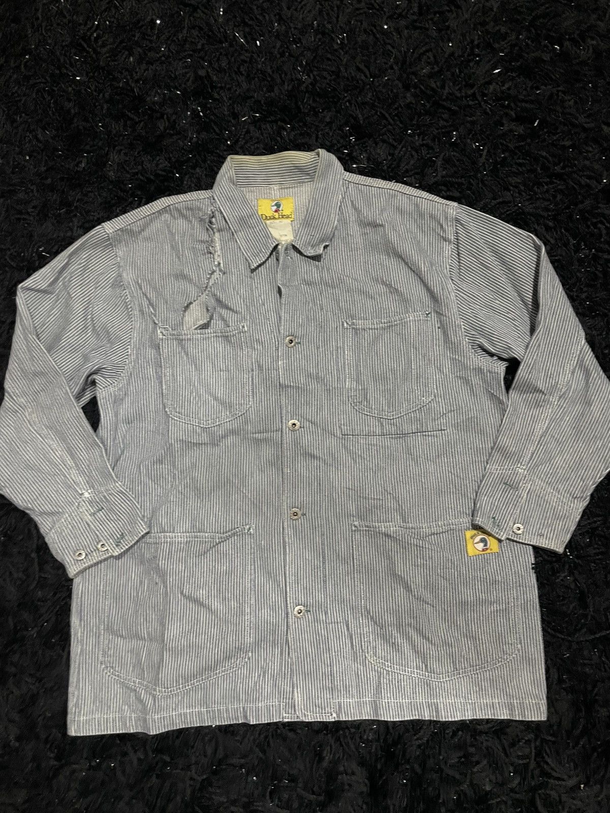 Duck Head Duck Head WWII Hickory Work Coat Coverall Laurel Leaf Button Size US M / EU 48-50 / 2 - 5 Thumbnail