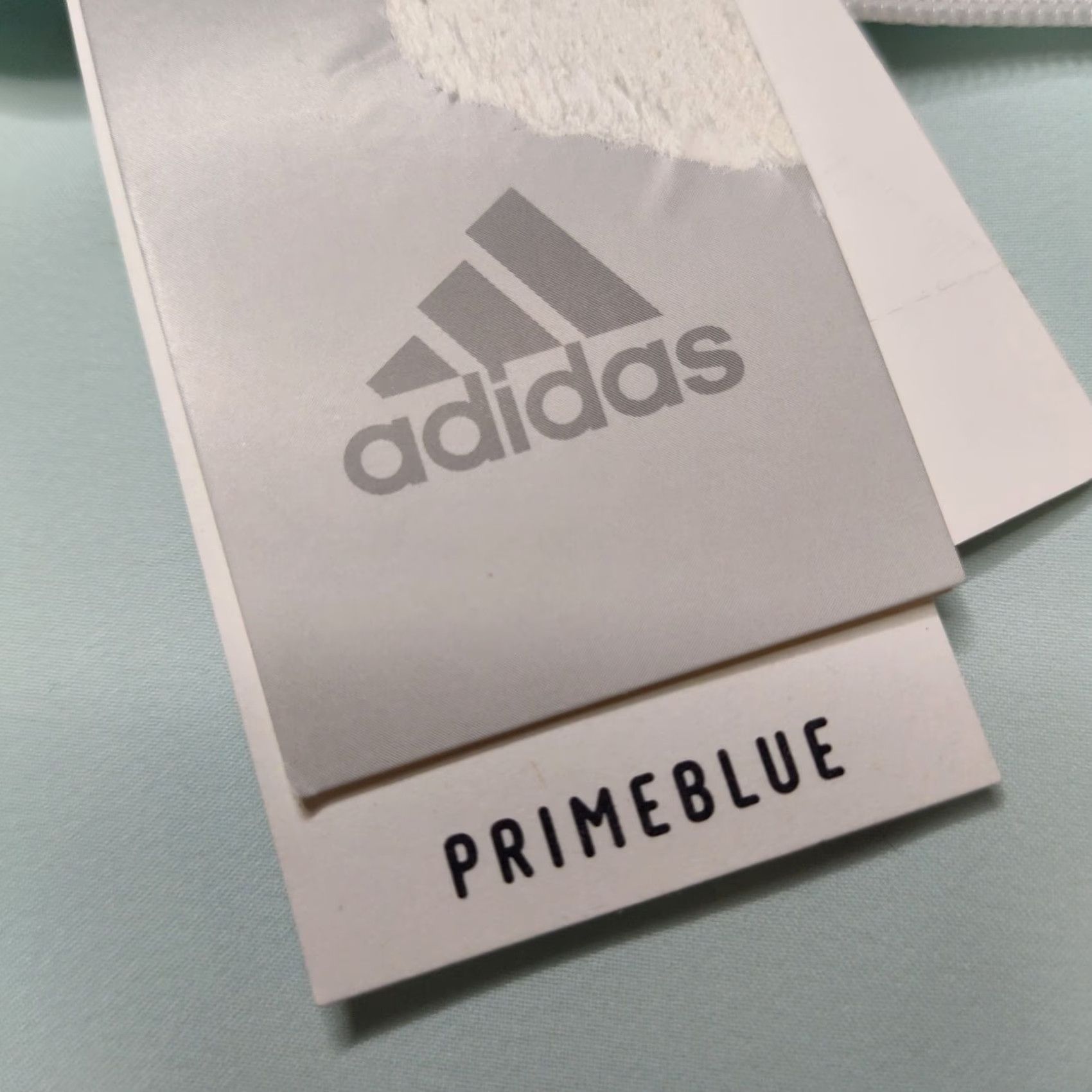 Adidas VINTAGE ADIDAS Women Windbreaker XL PrimeBlue Halo Mint White Full Zip L/S Windbreaker NEW HA0583 Size XL / US 12-14 / IT 48-50 - 4 Thumbnail