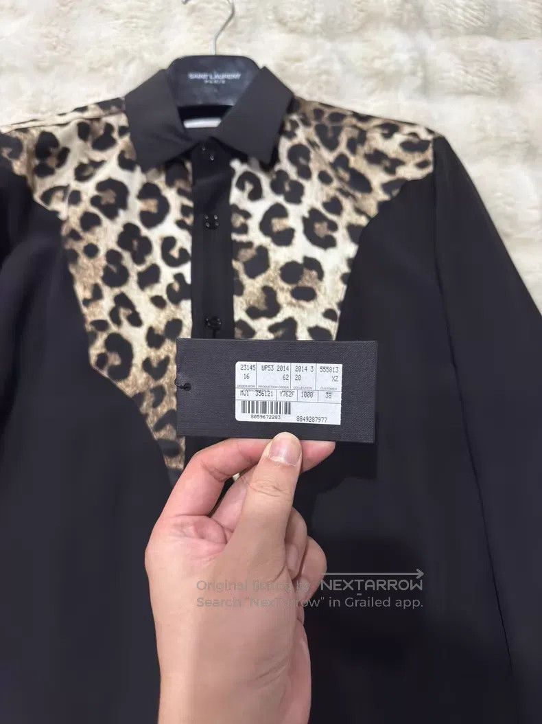 Saint Laurent Paris Saint Laurent Paris Size 38 Leopard Print Silk Shirt i Size US S / EU 44-46 / 1 - 2 Thumbnail