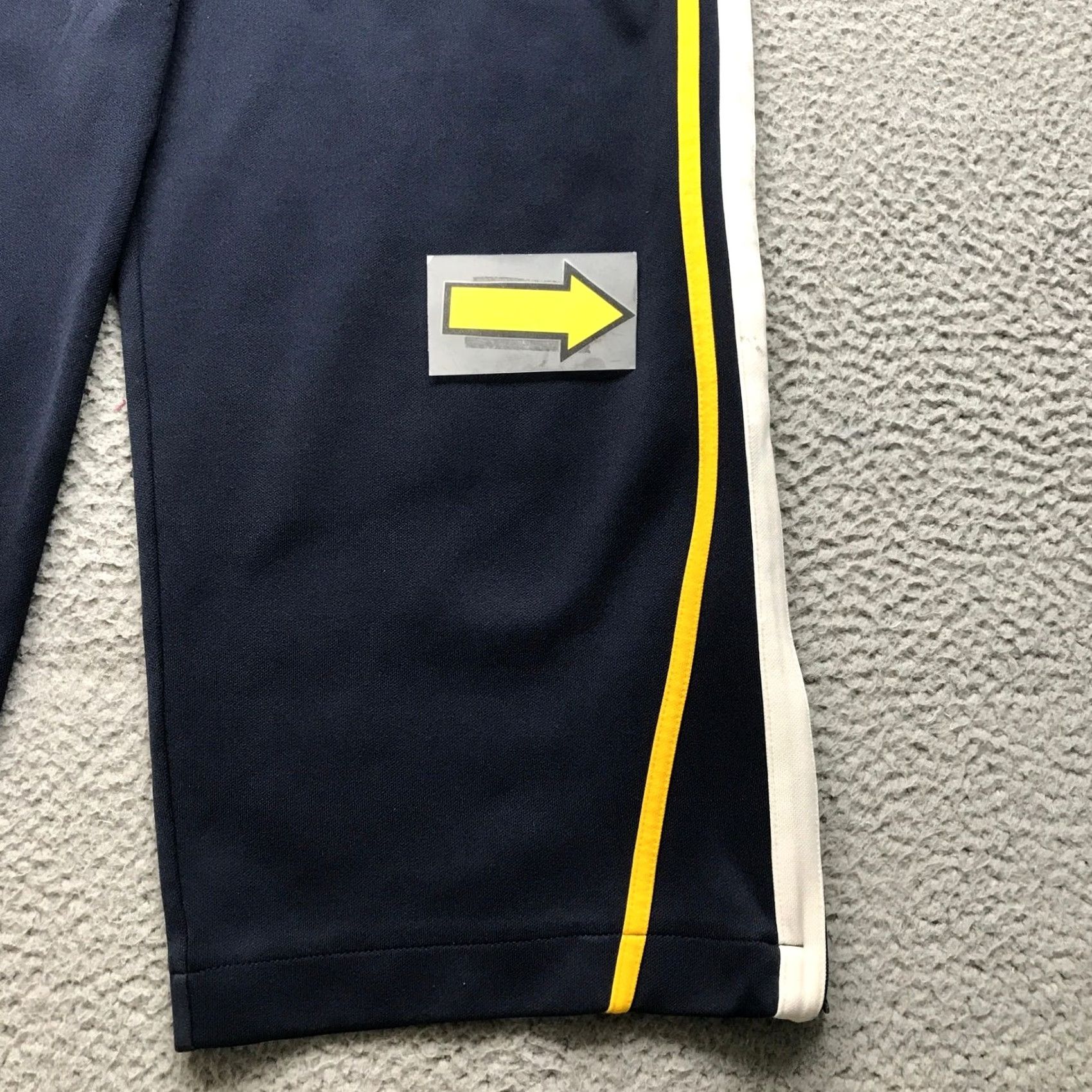 Vintage VINTAGE Gear Seven Athletic Track Pants Mens Large L Navy White Striped Logo Pockets Size US 33 - 6 Thumbnail