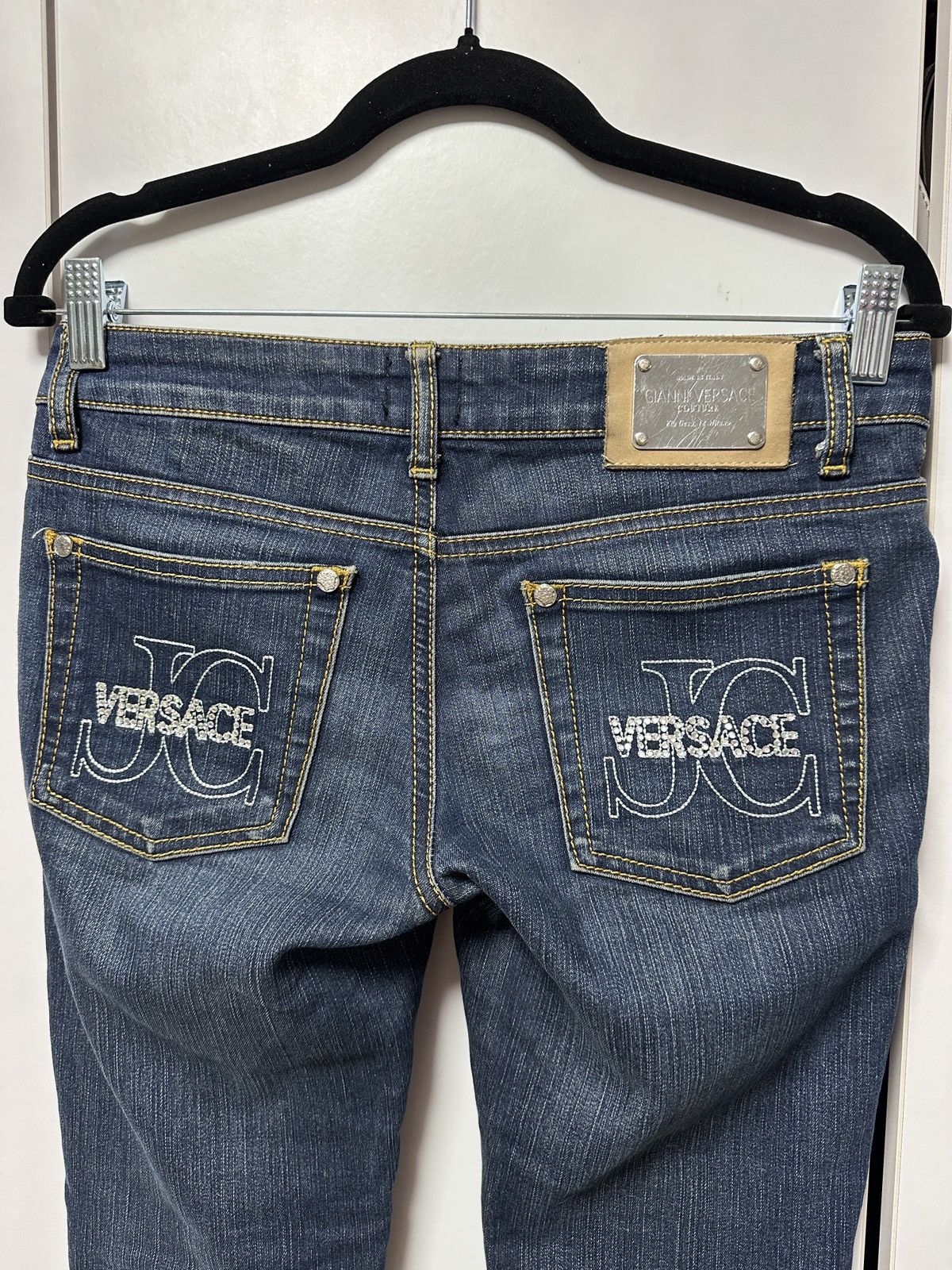 Versace VERSACE jeans with rhinestones denim Size 28" / US 6 / IT 42 - 10 Thumbnail