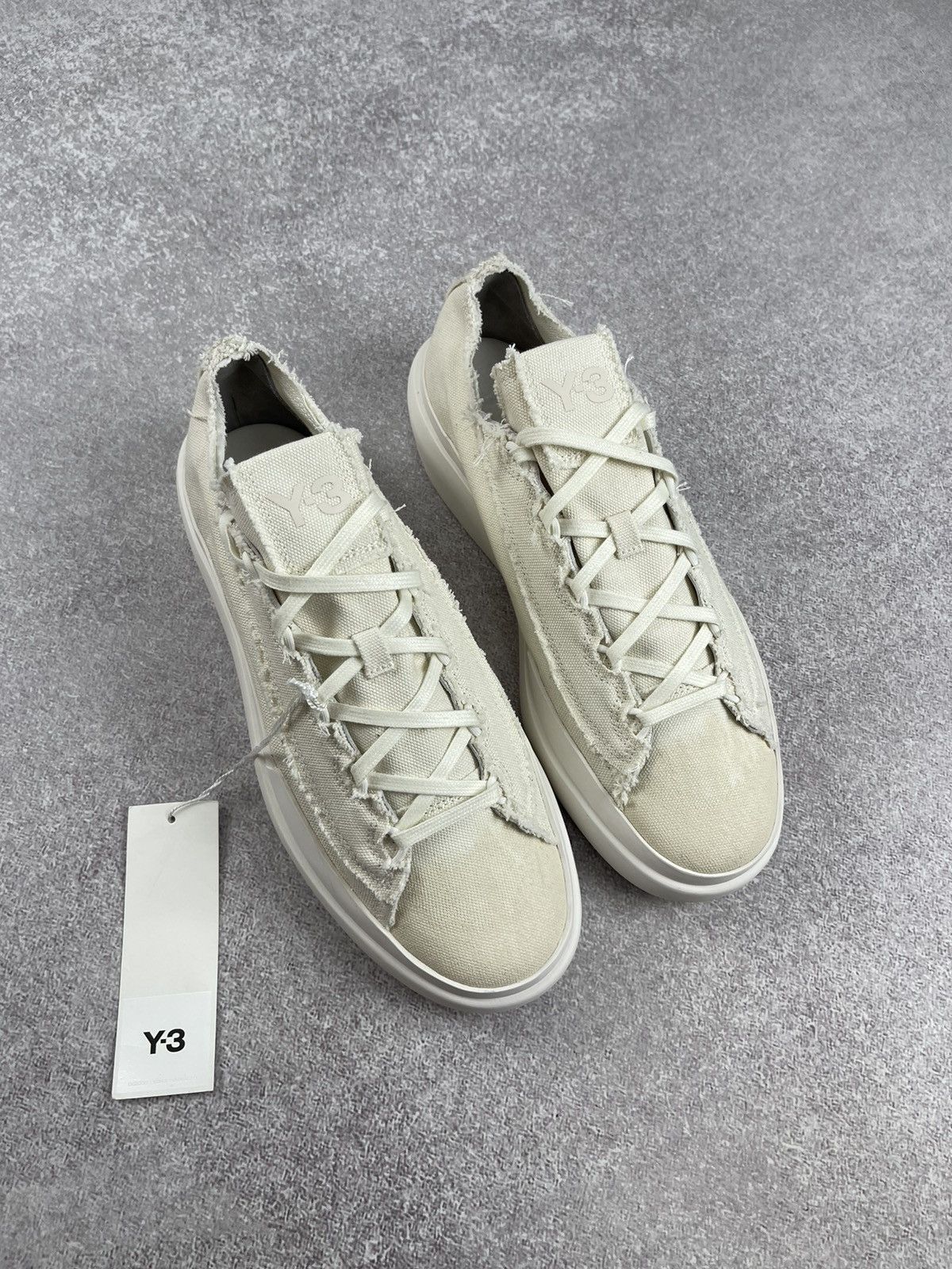 Y-3 Adidas Y-3 Yohji Yamamoto Nizza Low Beige Sneakers Size US 10.5 / EU 43-44 - 5 Thumbnail