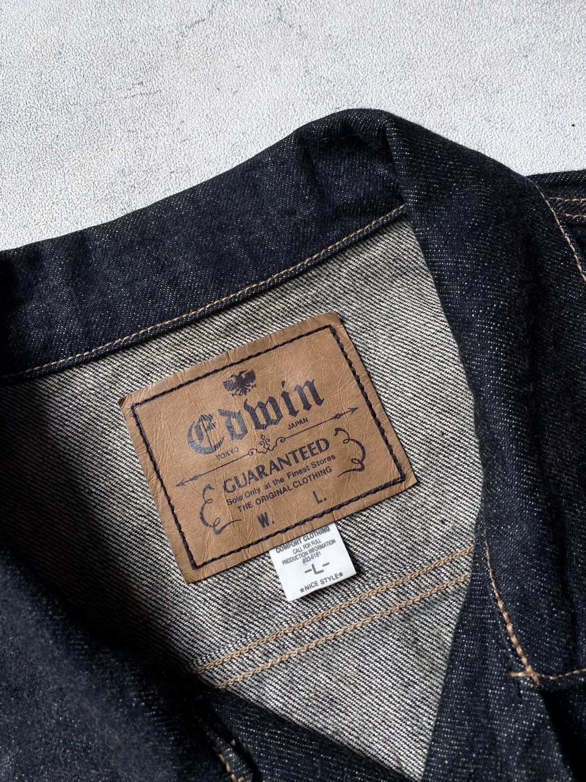 Edwin Vintage 90s Edwin Denim Jacket Size US L / EU 52-54 / 3 - 14 Thumbnail
