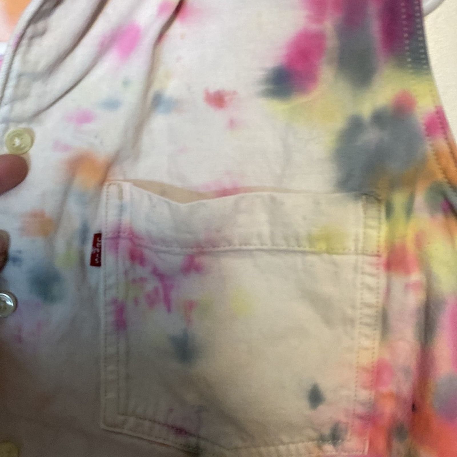 Levi's Made & Crafted Hand Dyed Tie-Dye Sleeveless Button-Up Vest Levi’s L Size L / US 10 / IT 46 - 3 Thumbnail