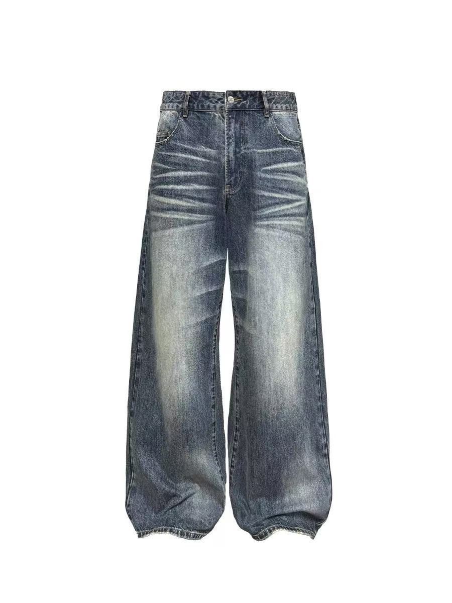 Vintage American retro whiskered loose jeans for men Size US 32 / EU 48 - 5 Thumbnail