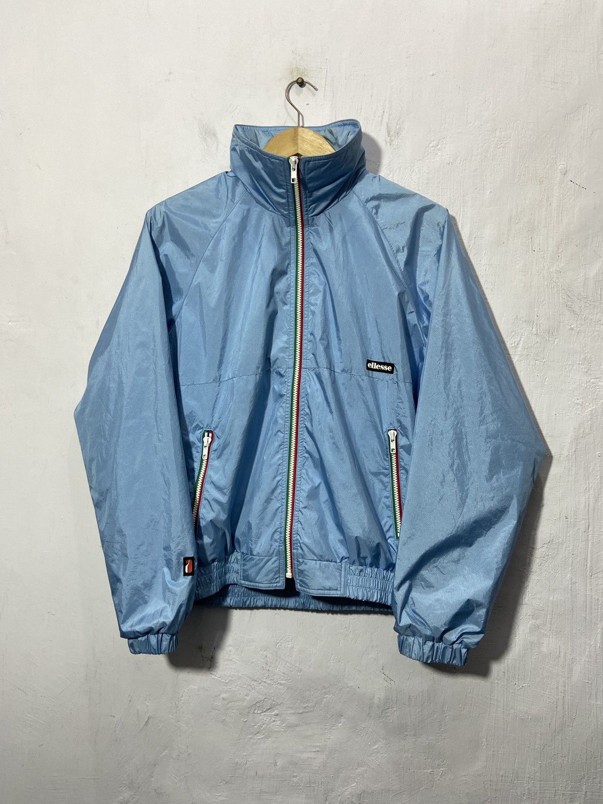 Ellesse × Vintage Vintage Ellesse Windbreaker Jacket Hidden Hoodie Size US L / EU 52-54 / 3 - 1 Thumbnail