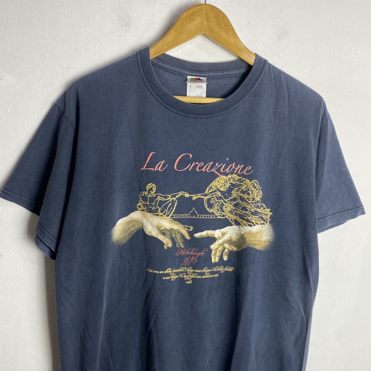 Vintage Vintage Art Michel Angelo T-shirt Size US L / EU 52-54 / 3 - 2 Thumbnail