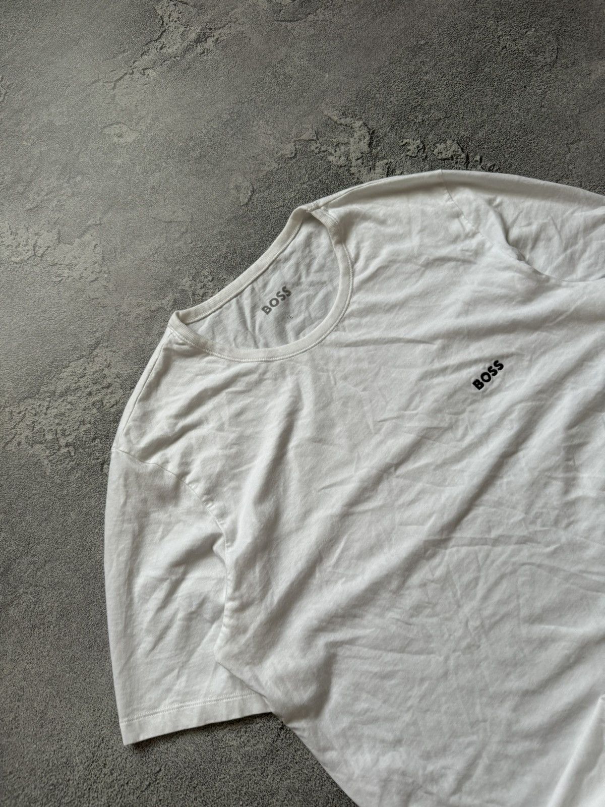 Designer × Hugo Boss Hugo boss L/M white tee T-shirt polo tank Size US L / EU 52-54 / 3 - 4 Thumbnail