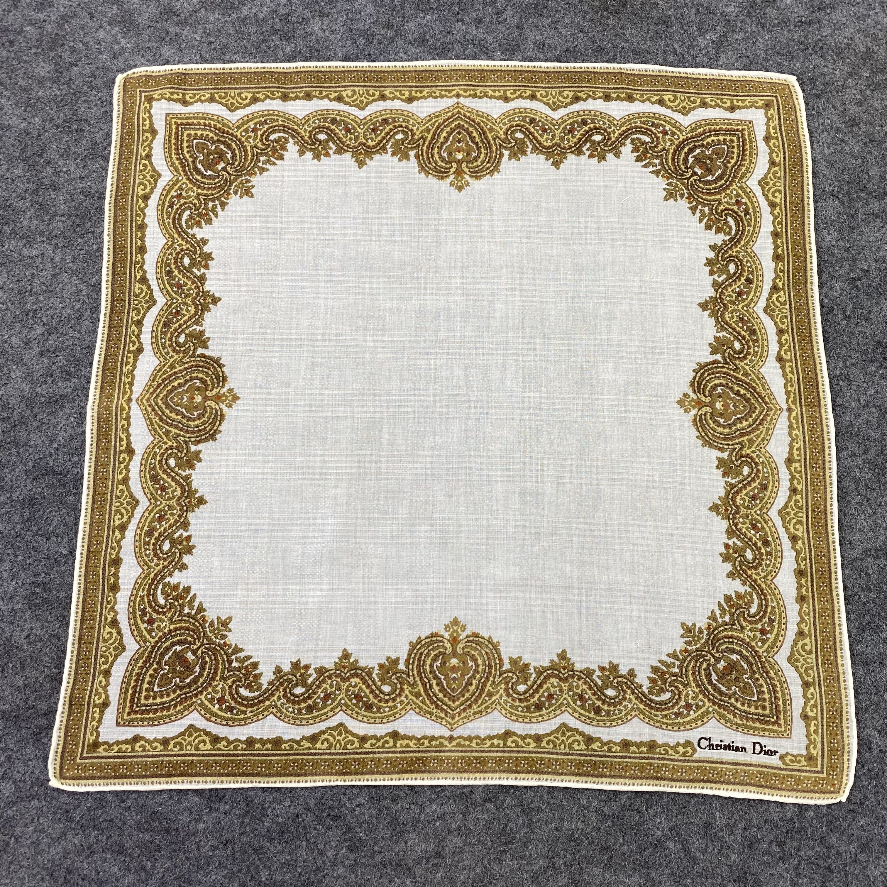 Designer Christian Dior Handkerchief / Bandana / Neckerchief-B830 Size ONE SIZE - 3 Thumbnail